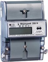 Счетчик электроэнергии 1Ф многотарифный Меркурий 206 N 60/5 Т1 D 230В ОптоПорт ЖК картинка